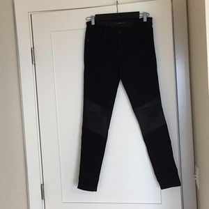 NWOT Joes jeans with faux leather knee patches